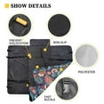 thumbnail image 5 of Pzuqiu Paisley Boho Floral Dog Car Seat Cover Backseat Heavy Duty Dog Hammock with Adjustable Dogs Bandanas Car Trash Bag Universal Fit Most Sedan Truck SUV, 5 of 6