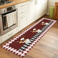 thumbnail image 3 of Fat Chef 2'x6' Runner Rug, Red Gourmet Kitchen Red Black Buffalo Plaid Washable Non-Slip Area Rugs for Hallway Kitchen Floor Bedroom Entryway, Laundry Carpet Decoration Indoor Mat, 3 of 9