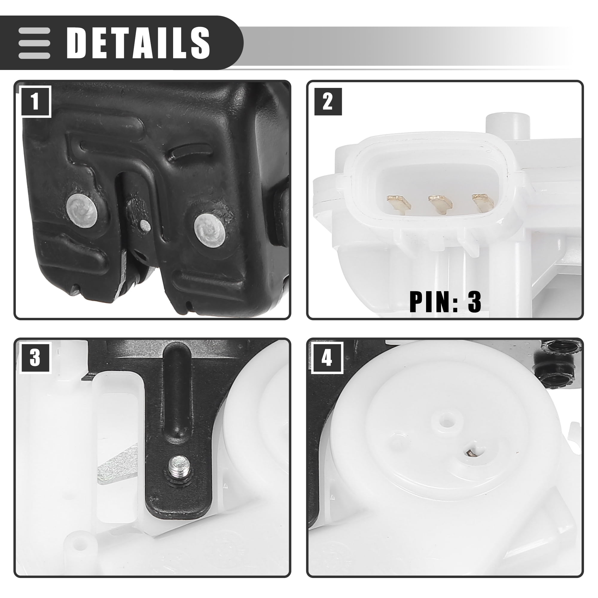 Vinciann Trunk Gate Lock Actuator For Fiat 500 (312) 2007-2023 | Rear Tailgate Latch 52161765 55702917
