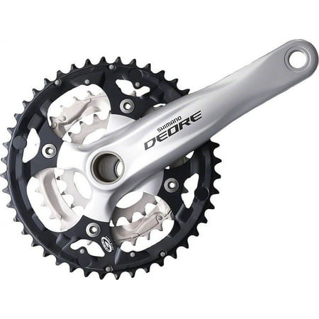 Shimano Deore M590 9-Speed 170mm 22/32/44t Crankset, Silver, with Bottom Bracket