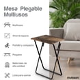 thumbnail image 2 of Mesa Plegable Mubson Multiusos para Casa o exterior Desayunador Mesa Plegable, 2 of 6