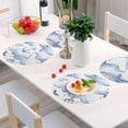 thumbnail image 6 of Ryvnso Whale and Anchors Round Plate Mats Dining Table Placemat Set of 4 for Holiday Decoration, 6 of 7