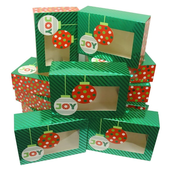 Christmas Doughnut and Cookie gift boxes with Foil Hot Stamp
