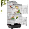 Bestpet 39-inch Roof Top Large Flight Parrot Bird Cage Accessories, Black, Metal