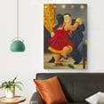 thumbnail image 4 of Fernando Botero Couple Dancing Paintings Wall Art Poster Canvas Wall Art Poster Decorative Bedroom Modern Home Print Picture Artworks Posters 20x30inch(50x75cm), 4 of 6