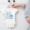 thumbnail image 5 of My Very First Birthday One Year Old Romper Boys or Girls Infant Baby Brisco Brands 18M, 5 of 6