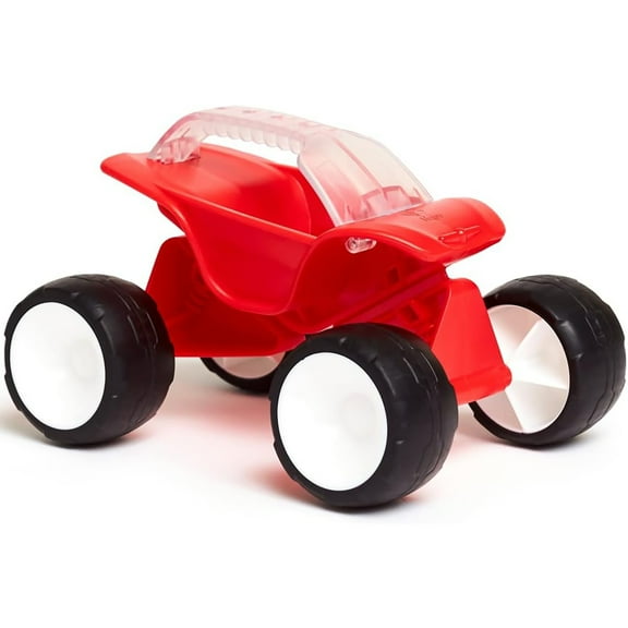Hape: Dune Buggy - Red  - 4 Wheeled Toy Vehicle, Sand & Beach Toy, Tilting Body, Easy Grip, Push & Pull, Indoor & Outdoor, Kids, Toddlers, Baby Age 1 