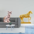 thumbnail image 2 of Estatua decorativa de gato y caballo, figura de resina grabada, escultura de animal, adorno artístico para chimenea y decoración del hogar y la oficin, 2 of 8