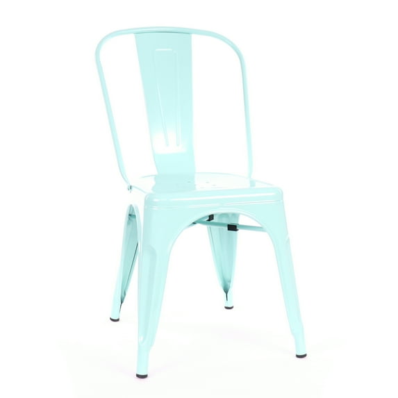 Design Lab MN LS-9000-MTLPEP Dreux Mint Green Dining Chair Set of 4