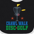 thumbnail image 4 of Inktastic Crawl Walk Disc Golf Boys or Girls Baby Bib, 4 of 4