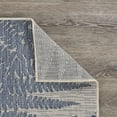 Lr Home 5' x 7' Gray and Blue Fallen Fern Outdoor Rug