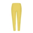 thumbnail image 4 of JJHGVB Yoga Pants Stretchy Pants for Women Fall Leggings Trousers for Women Comfortable Work Pants Women Trousers Pants for Women Petite Ladies Pants Casual Yellow 3XL, 4 of 4