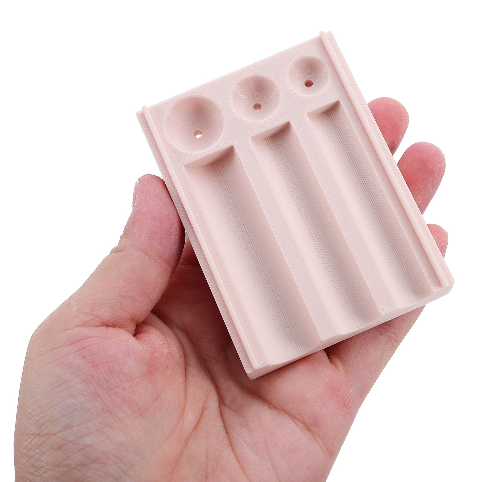 OUNONA Beige Polymer Clay Bead Roller Mold with Hole Punch Tool for Jewelry Making, Pendant, Earring Craft Supplies Kit