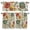 Brown, variant on 3 Piece Kitchen Curtains and Valances Set Green Yellow Paisley Cafe Curtains 24 Inch Length Vintage Boho Floral Botanical Valance & Tier Curtain for Living Room Bedroom Small Window 54"x18"+27"x24"*2