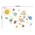 thumbnail image 5 of MINKUROW Kids Room Wall Art Decor Decals Cartoon Removable Universe,Space,Planet,Solar System,Galaxy DIY Home Wall Stickers Decals Murals for Bedroom Living Room Ceiling Boys Girls Rooms Nursery, 5 of 6