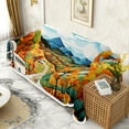 thumbnail image 2 of Throw Sofa Cover Soft Washable Decorative Couch Covers for 3 Cushion with Tassels Furniture Protector for Pets and Kids 91x134in, 2 of 5