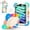 Rainbow, variant on Dteck Case for iPad Mini 7 (A17 Pro) 2024/ Mini 6 8.3" with Screen Protector Soft TPU Film Pencil Holder 360 Rotating Hand Grip Stand,Drop-Proof Case for iPad Mini 7th/6th Generation 8.3",Navy Black