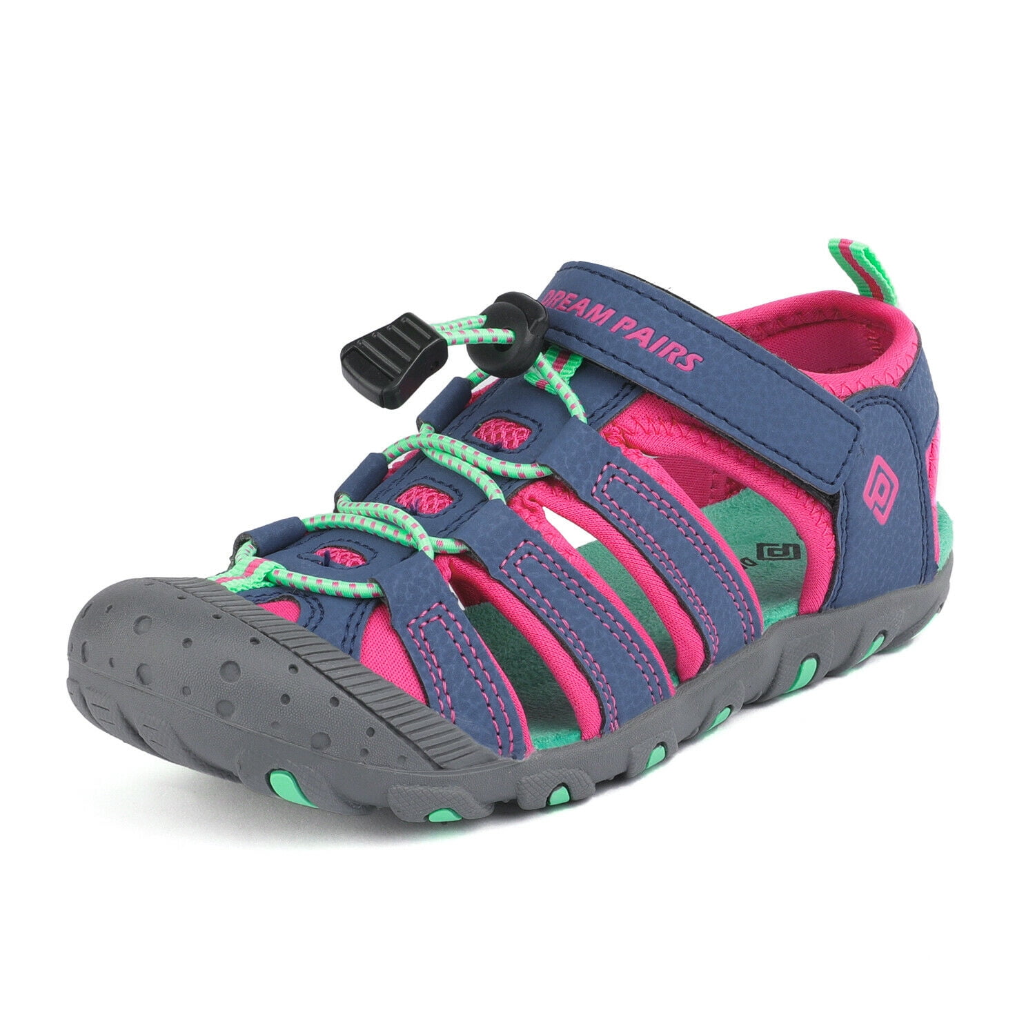 Non-Slip Summer Shoes Kids Boys Open Toe Three Strap Walking Sandals Durable Color : Lightbrown , Size : 5 M US Big Kid