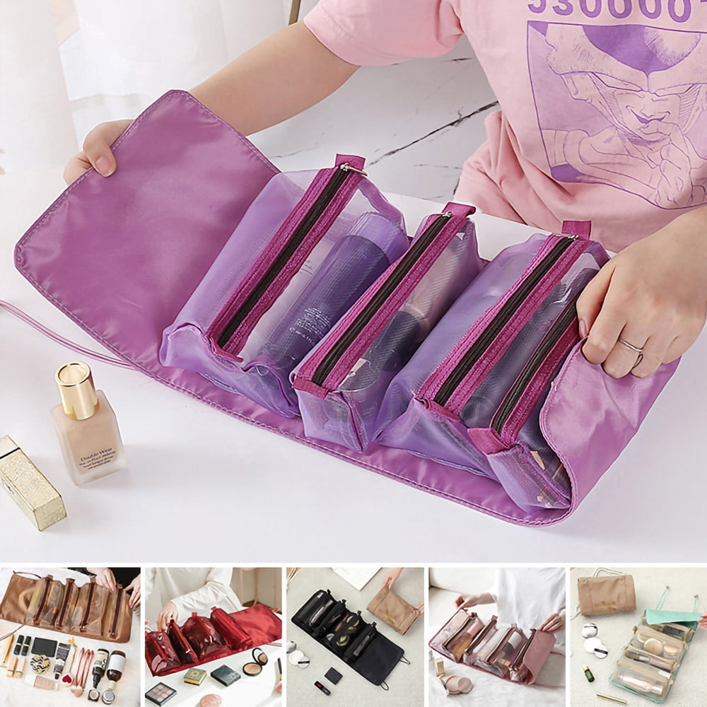 Wooody Portable Makeup Bag Foldable Detachable Storage Magic Travel