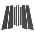 thumbnail image 1 of Pegatina anti rasguños de moldura de pilar de puerta exterior para BMW X3 2011-2017, patrón de fibra de carbono negro, 8 piezas, 1 of 7