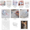 thumbnail image 3 of Paint by Numbers Kit for Adults, Corgi Portrait Tongue Out Paint by Numbers, Easy Paint by Numbers Kit for Adults Beginner, DIY Adult Paint by Number Kits on Canvas, 12x16in Home Decor, 3 of 7
