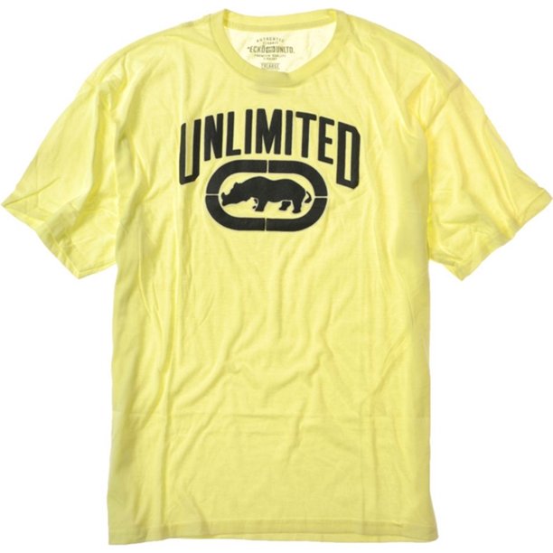 Ecko Unltd. Camiseta gráfica Double Quick para hombre, amarilla, XX-Large