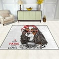 thumbnail image 3 of SKYSONIC Lightweight Soft Area Rugs Dog in A Red Sunglasses Floor Mat for Kids Playing Room Hardwood Floor Living Room 80x58 inchNursery Rugs, 3 of 6