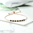 thumbnail image 3 of Gem Stone King 0.88 Ct Round Black Onyx Green Peridot 18K Yellow Gold Plated Silver Bracelet, 3 of 4