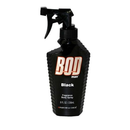 Bod Man Black Fragrance Body Spray 8 oz / 236 ml (Best Black Male Body)