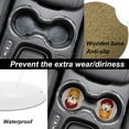 thumbnail image 4 of Car Coasters 6 Pack Stone Cup Holder Bulldog with Knitted Scarf Absorbent Drink Car Coaster Ceramic Set Small 2.56 inch Cup Coasters, 4 of 6