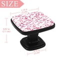 thumbnail image 3 of 4 Pcs Square Cabinet Handle Cupboard Knob Drawer Pulls Handle Flying Birds Drawer Knobs with Screws Furniture Decoration, 3 of 5