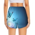 thumbnail image 4 of Fotbe Butterflies And Waterlily In Water Womens High Waist Running Shorts Athletic Workout Quick Dry Shorts for Women with Pockets Gym Yoga Summer Shorts-Small, 4 of 9