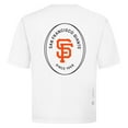 thumbnail image 3 of Men's Levelwear White San Francisco Giants Register Oversized Luxe Signature Knit T-Shirt, 3 of 3