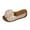 Beige, variant on Summer Sandals For Women Wedge Thick Heel Open Toe Slip-on Peep Toe Slides Slippers Casual Summer Beach Outdoor Footwear Dressy Sandals 5.5
