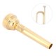 thumbnail image 4 of Boquilla de trompeta dorada, aspecto moderno, accesorios para instrumentos musicales para principiantes, 17C, 4 of 11