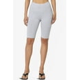 thumbnail image 2 of Women's Basic Stretch Cotton Span High Waist Above Knee Bermuda Short Leggings, 2 of 7