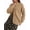 Khaki, variant on Women'S 2025 Fashion Casual Open-Front Long-Sleeved Chunky Knitted Sweater Jacket White XL