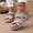 Gray, variant on Norvail Womens Arch Support Orthopedic Slides, Wide Foot Sandals for Women Dressy, Large Thick Bottom Pearl Decoration Lightweight Walking Sandals for Summer Beach