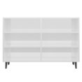 thumbnail image 2 of vidaXL Sideboard High Gloss White 103.5x35x70 cm Engineered Wood, 2 of 5