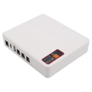 TeeRees Ups Dc Uninterruptible Power Supply with Long Battery Life, Multiple Output Ports Power indicator for Routers Cameras Electronic,White-1