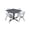 Gray, variant on Regency Kobe Breakroom Table 48"W Gray & 4 'M' Stack Chairs Gray (TKB4848GY47GY)
