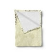 thumbnail image 2 of Floral Vintage Soft Flannel Fleece Throw Blanket, Blooming Plantation Drawn by Hand in Retro Style, Cozy Plush for Indoor and Outdoor Use, 60" x 80", Cream Eggshell, by Ambesonne, 2 of 5