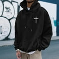 thumbnail image 3 of MHFRRA Sudadera con Capucha Estampada, Cómoda Sudadera con Capucha con Un Elegante Diseño Gráfico para Uso Informal y Actividades Al Aire Libre Negro, 3 of 5