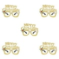 thumbnail image 3 of Becaristey Lunettes de Noël Funky Lunettes Décoratives pour Rassemblement Festif Spécial Multicolore Vert Anglais 5Ensemble, 3 of 6