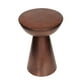 thumbnail image 2 of Taburete de metal Benzara Inc estilo vintage con diseño de hoyuelos bronce, 2 of 2