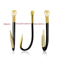 thumbnail image 2 of Anzuelo de pesca de doble ranura en oro negro fresco Isem Izu nuevo Kanto sin espinas para peces voladores mar noche mil y equipo de pesca a granel 100 piezas, 2 of 5
