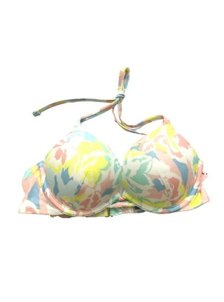 Victoria's Secret Very Sexy Push-up Bra Floral Embellished Chain Link Trim  Straps Size 38B NWT 