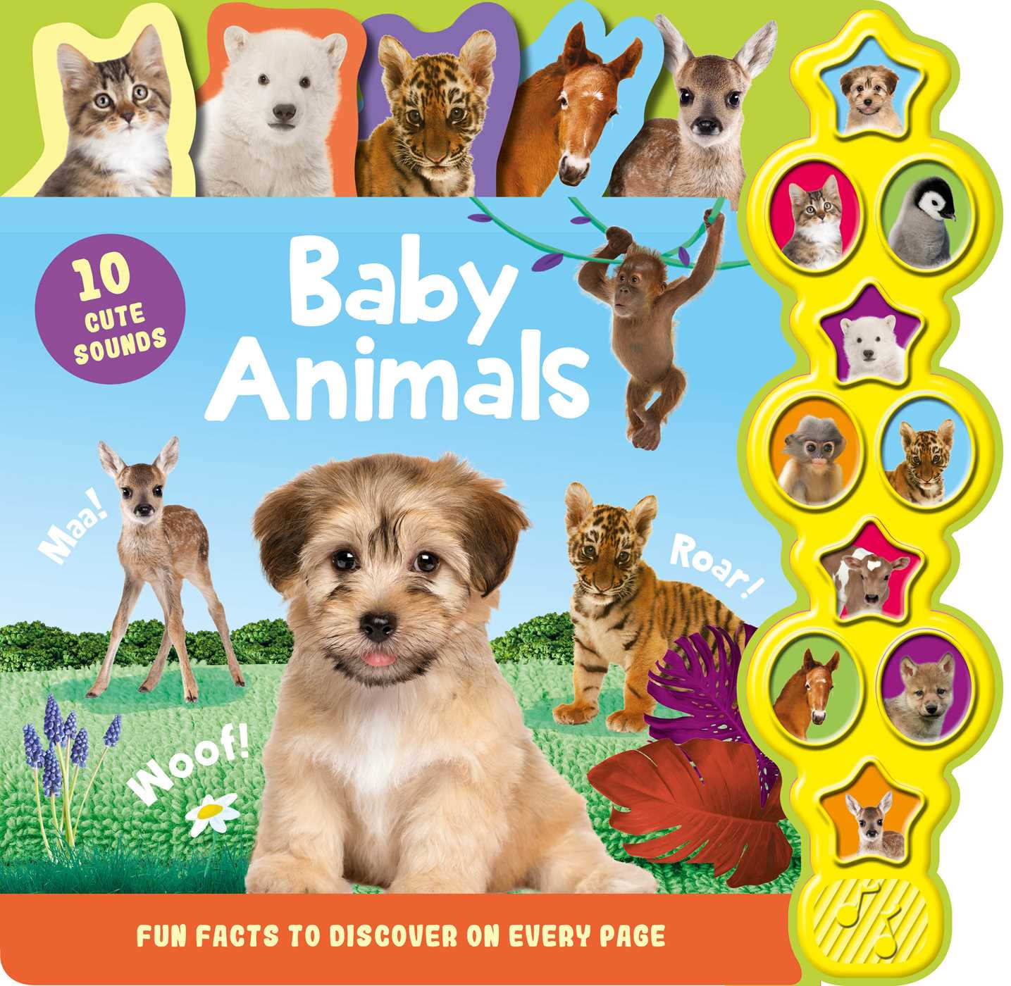Baby Animals Interactive Children's Sound Book with 10 Buttons (Board