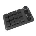 thumbnail image 1 of Mini para juegos de 12 teclas con , teclas programables, 2 , mecánico USB para reproductor multimedia, ordenador, Negro Soledad Teclado para juegos, 1 of 3