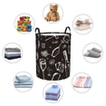 thumbnail image 6 of Kll Wine Seamless Waterproof Foldable Laundry Hamper Bucket With Handles For Storage Bin,Kids Room,Home Organizer (Medium), 6 of 8